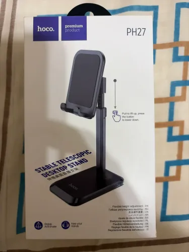 Suporte de Mesa Premium Hoco PH27 para Celular e Tablet - Robusto e Telescópico