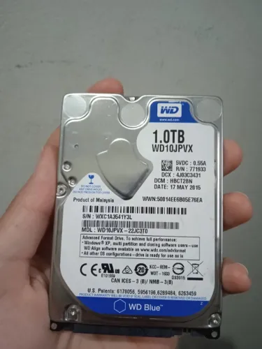 HD WD Blue 1TB SATA 2,5 - Funcionando Perfeitamente FAÇO OFERTA POR 220!!!