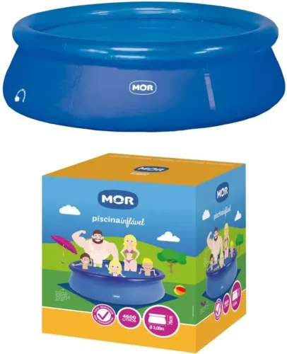 Piscina Inflável 4.600 Litros Mor com Filtro Mor 3.600 L/H 110V Novo Lacrado