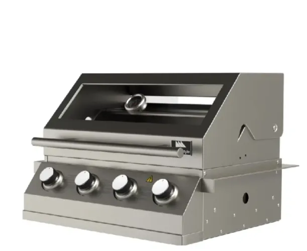 Churrasqueira a Gás para Embutir 4 Queimadores Gourmet Inox Mimo Style