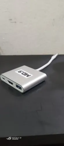 adaptador USB-C para HDMI + USB 3.0 + USB-C fêmea MD.9.