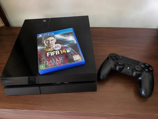 Ps4 1tb com controle e fifa