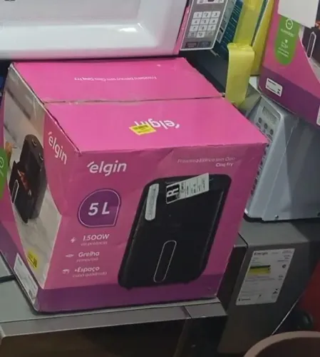 Fritadeira Elétrica Air Fryer Cinq Fry 5L 1500W Elgin