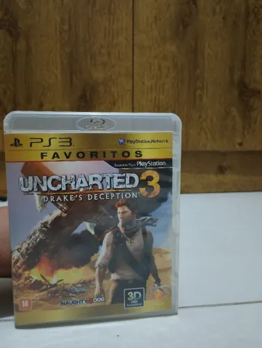 Uncharted 3 Playstation 3 mídia física, funcionando PERFEITAMENTE