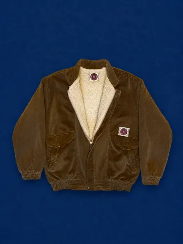 Jaqueta Bomber Veludo Cotelê Caramelo