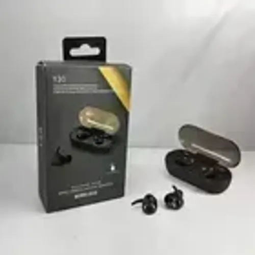 02 Fones De Ouvido Branco Sem Fio Bluetooth Tws Y30 Resistente À Água