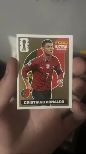 figurinha extra sticker copa 2026 cristiano ronaldo ouro
