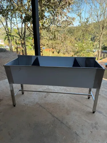Tanque industrial 1,50mt de comprimento em Inox - Retirar no local