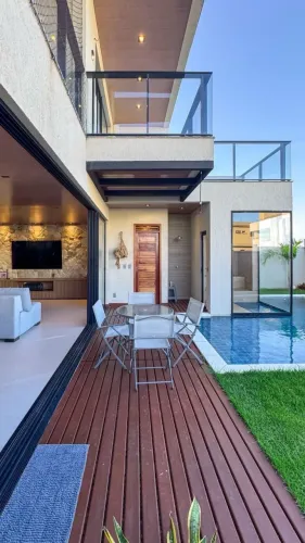 Casa Alto Padrão Mobiliada à Venda em Terras Alphaville 4 Suítes + Sauna