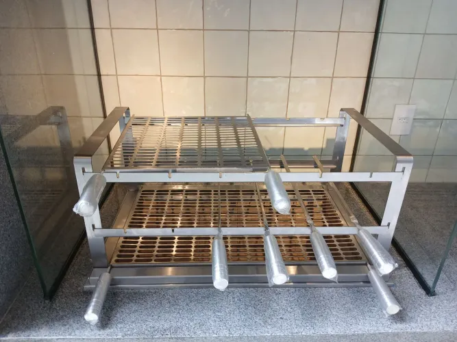 Grelha para churrasco moeda ou oval 30x40