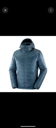 Salomon Outline HD Insul Jacket masculina, cor Midnight Navy, tamanho 2XL.
