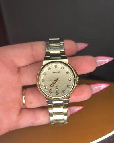 Relógio feminino Orient Original Dourado (banhado ouro) 