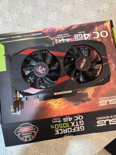 GTX 1050 Ti ASUS Cerberus 4GB - Completa na Caixa + Revisada