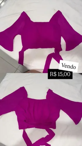 Blusa roxa 3/4