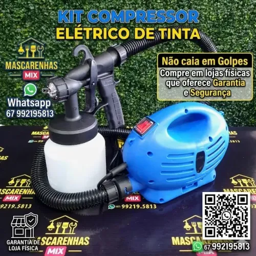 Kit Pintura Pulverizadora de Tinta Elétrica. Cod:039