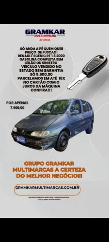 Renault Scenic RT/auth/auth/kids Hi-flex 1.6 16V 2000