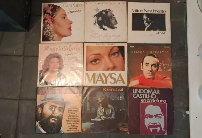 Lote 28 discos vinil lp artistas nacionais Elis Regina Milton Nascimento Maysa etc.