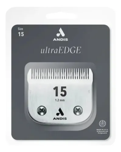 Lâmina De Tosar Pelo do Pet Cão e Gato Andis Ultraedge 15  1.2mm Original