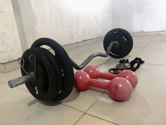 Kit musculação em casa