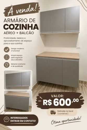 Armário de cozinha - aero e balcão 