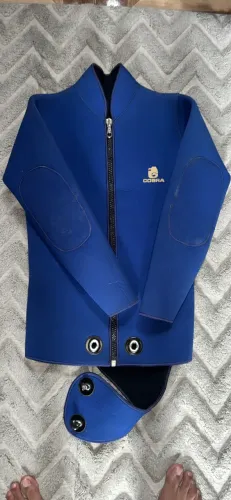 Jaqueta neoprene mergulhador