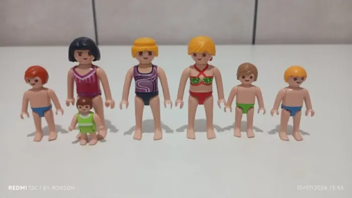 Playmobil mulheres e crianças praia