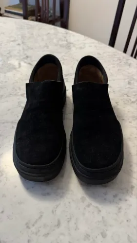 Tênis Louis Vuitton Slip-On de camurça preta