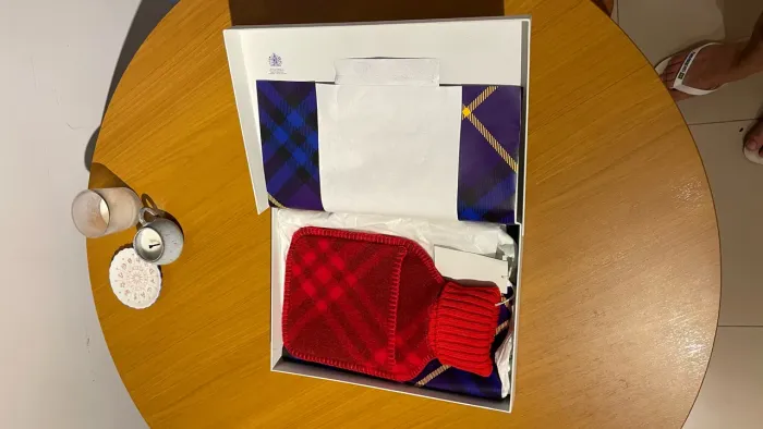 Burberry Original | Bolsa de Água Quente em Cashmere | Nova com Caixa