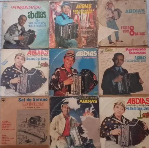 9 LPs Abdias, Forró Antigo 