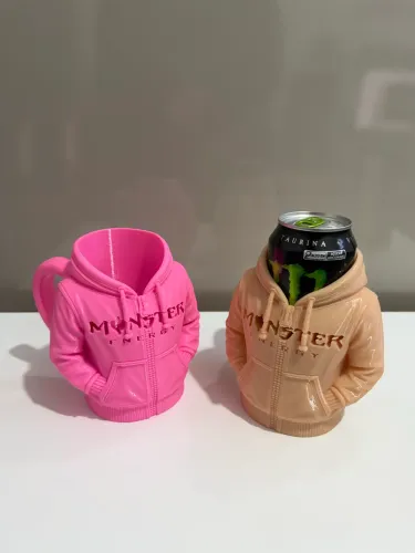 Porta Lata Moletom Monster
