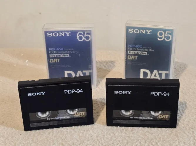 2 fitas DAT ( Digital Audio Tape ) Sony PDP-94 - gravadas