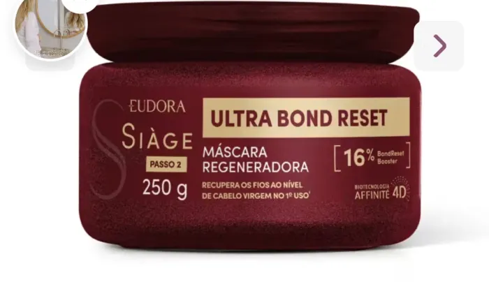 Vendo hidratação da eudora