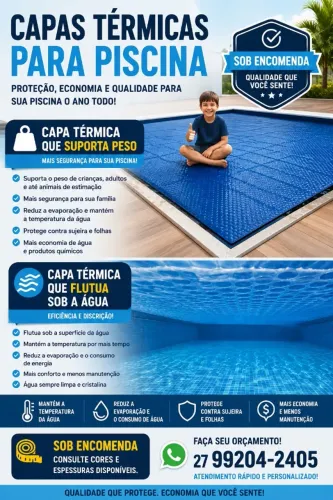 Capa para piscina