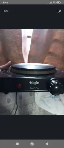 Fogão elétrico uma boca Elgin maravilhoso leve econômico viu!!