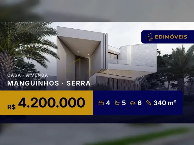 Oportunidade em Manguinhos: Casa 4 quartos com elevador e quintal amplo