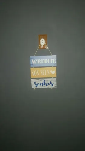 Plaquinha por R$5 "Acredite nos Seus Sonhos"