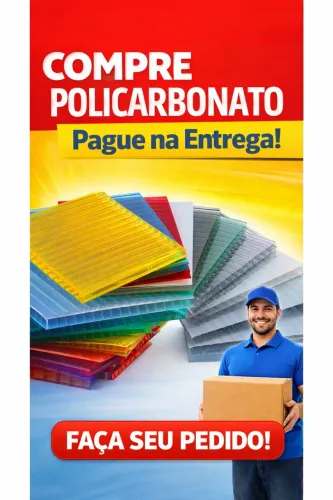 Chapa de Policarbonato 4mm 1.05 x 6.00 Metros