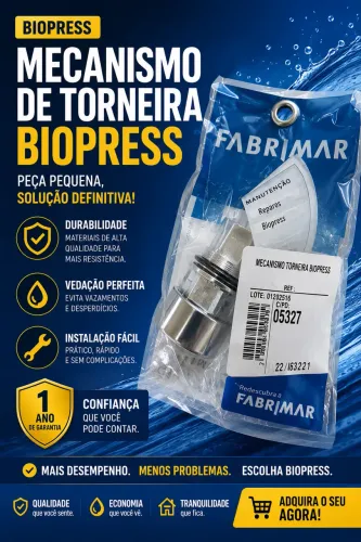 Mecanismo de torneira BIOPRESS