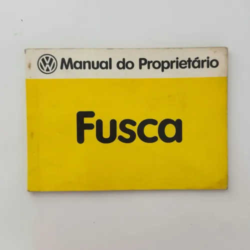 Manual do Proprietário Volkswagen Fusca 1983 1984 Original