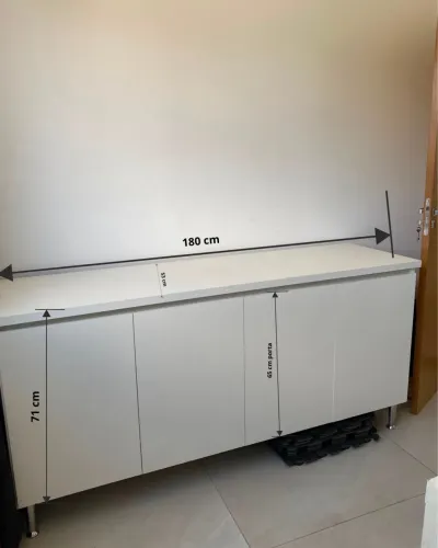 Armários multiuso branco MDF