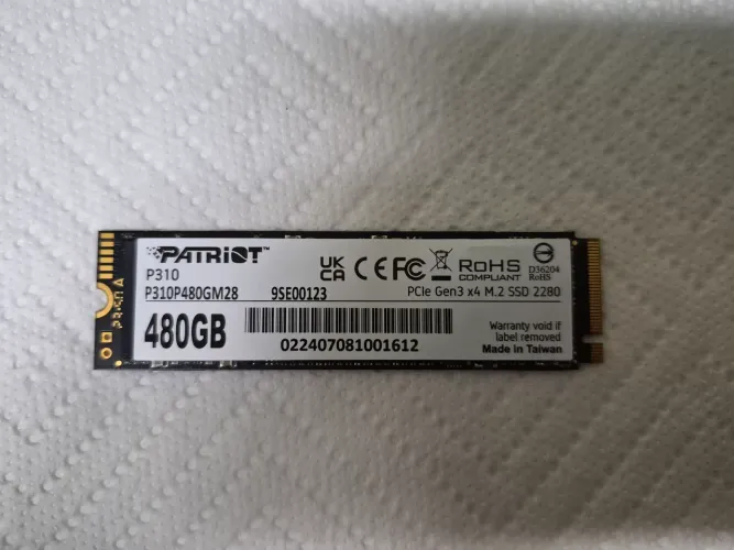 SSD NVMe 480GB 2280 PATRIOT