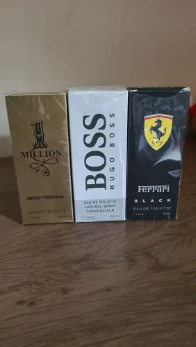 Perfumes: Ferrari, Hugo Boss e Paco Rabanne (Negocio compra individual)