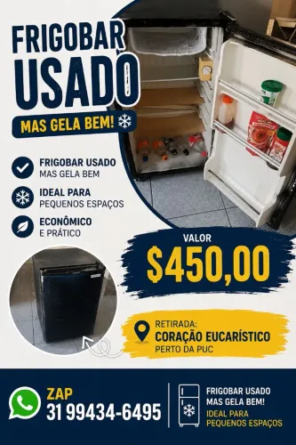 Frigobar usado mas funciona