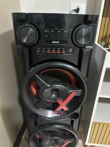 Caixa de Som Amplificada Amvox Vibe 1900W RMS Bluetooth - USB - TWS