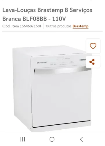 Lava-louças Brastemp na Caixa