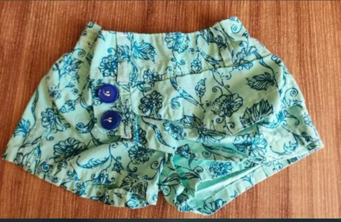short saia de bebê