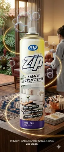 LIMPA ESTOFADOS ZIP - Limpeza Profunda e Praticidade.