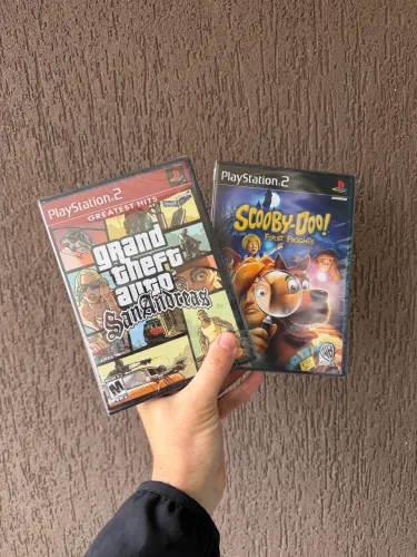 Kit 2 Jogos PS2 Lacrado GTA San andreas + Scooby