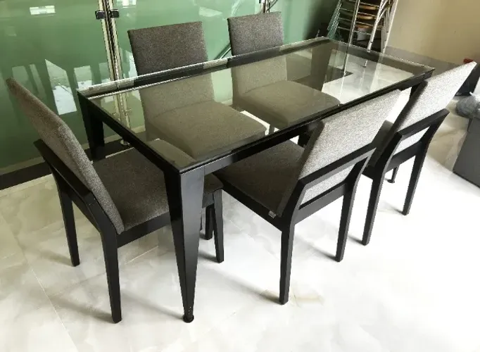 Mesa Tampo de Vidro 1,60 m x 0,75 m Tok Stok