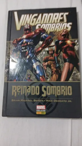 AUTOGRAFADA - Vingadores sombrios: Reinado sombrio marvel deluxe